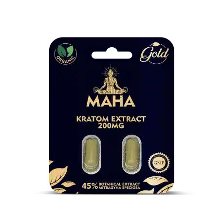 Maha Kratom Premium Gold Capsules