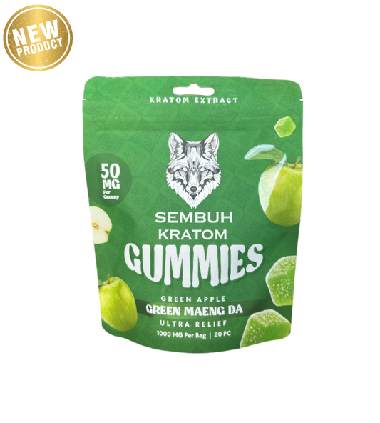 Sembuh Green Maeng Da Kratom Extract Apple Gummies
