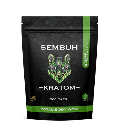 Sembuh Green Trainwreck Kratom Capsules