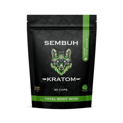 Sembuh Green Trainwreck Kratom Capsules