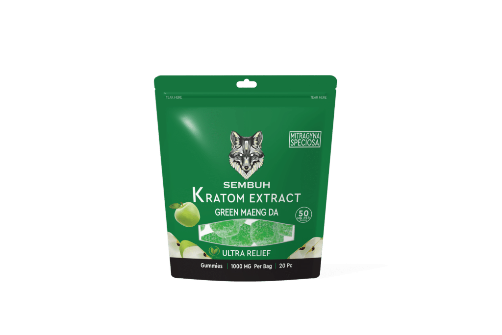 Sembuh Green Maeng Da Kratom Extract Apple Gummies 1000MG