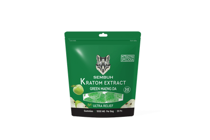 Sembuh Green Maeng Da Kratom Extract Apple Gummies 1000MG