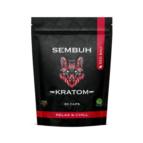 Sembuh Kratom Capsules Red Bali, For Relax & Chill
