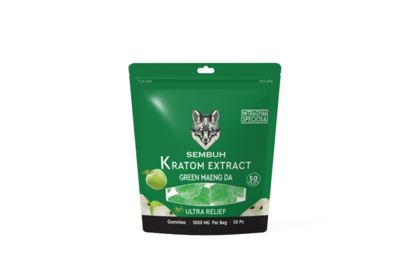 Sembuh Kratom Extract Gummies | Green Maeng Da - Apple