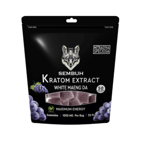 Sembuh Kratom Extract Grape Gummies | White Maeng Da